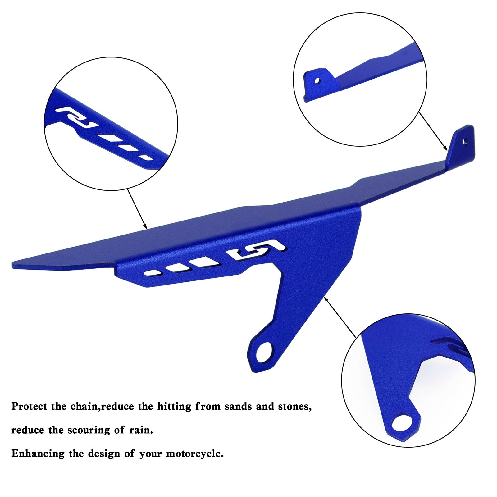 15-21 Yamaha YZF R1 R1M R1S Cubierta protectora de cadena de piñón trasero