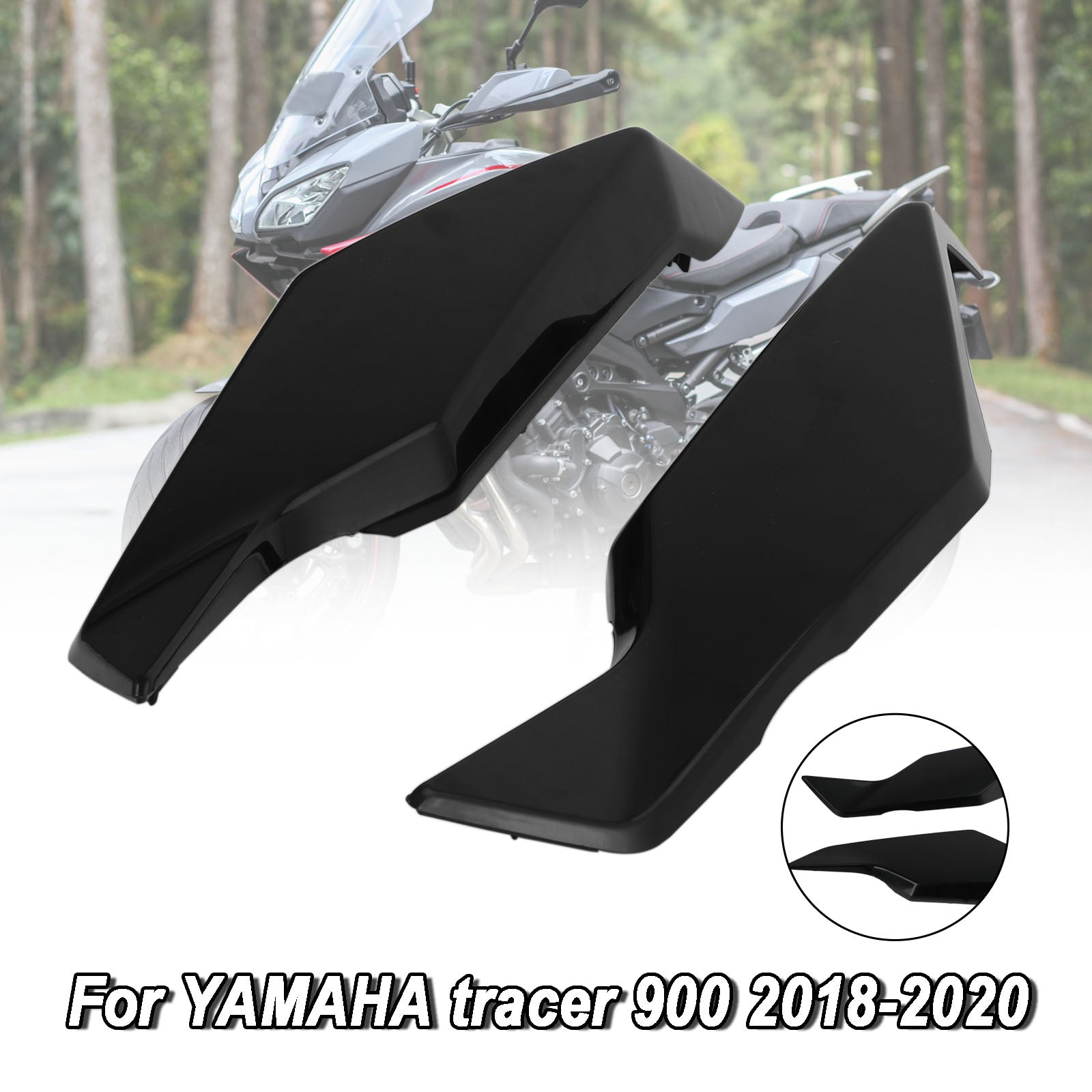 Carénage de couverture latérale de siège arrière non peint pour Yamaha Tracer 900/GT 2018 – 2020