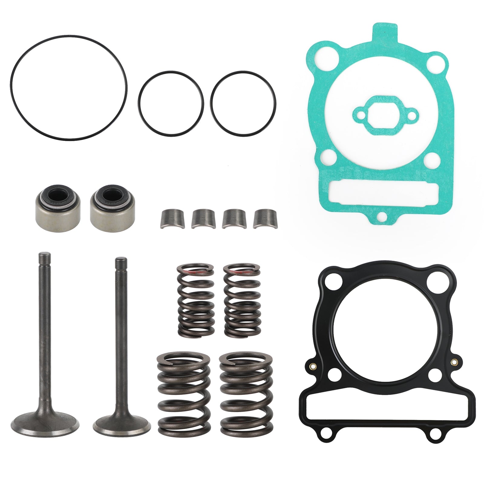 Kit de juntas de válvula de escape de admisión de cilindro para Yamaha Raptor 350 YFM350R 04-2013 genérico