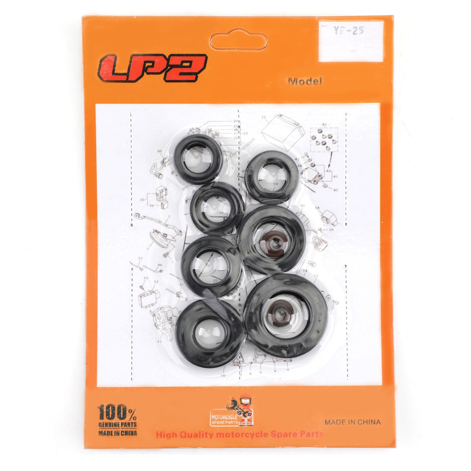 Complete Engine Oil Seal Crankcase Kit 9pcs for Honda XL185 XL185S XL200R 79-93 Generic