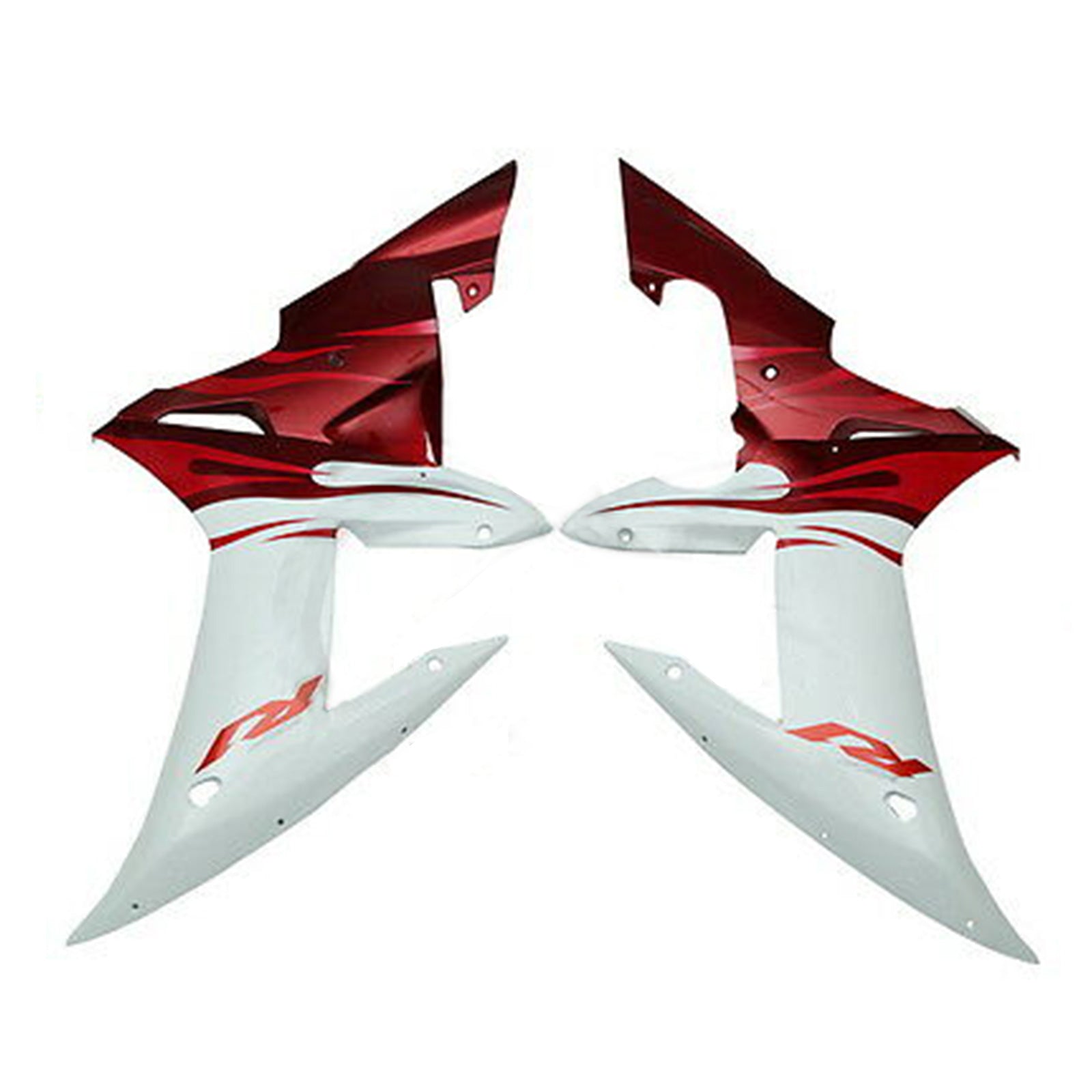 Amotopart 2002-2003 Yamaha YZF-R1 White&Red Fairing Kit