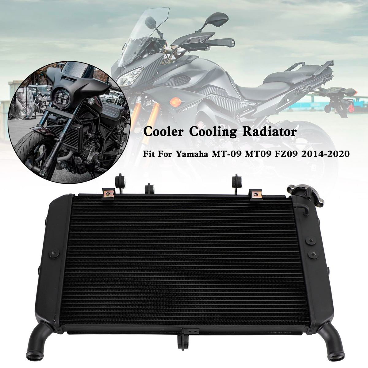 Radiatore di raffreddamento per Yamaha FZ09 MT09 MT-09 2014-20 TRACER 900 19-20