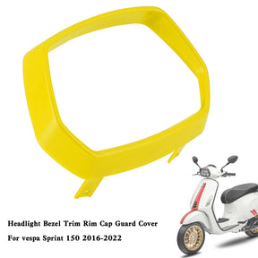 Couvercle de protection de capuchon de jante de garniture de lunette de phare pour vespa Sprint 150 2016 – 2022