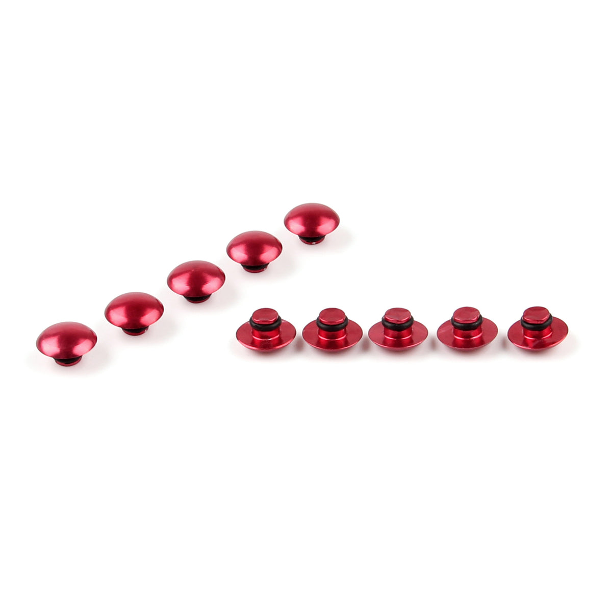 Universal Hex Socket Bolt Screw Nut Head Cover Cap M6 6MM Motorcycle Red Generic