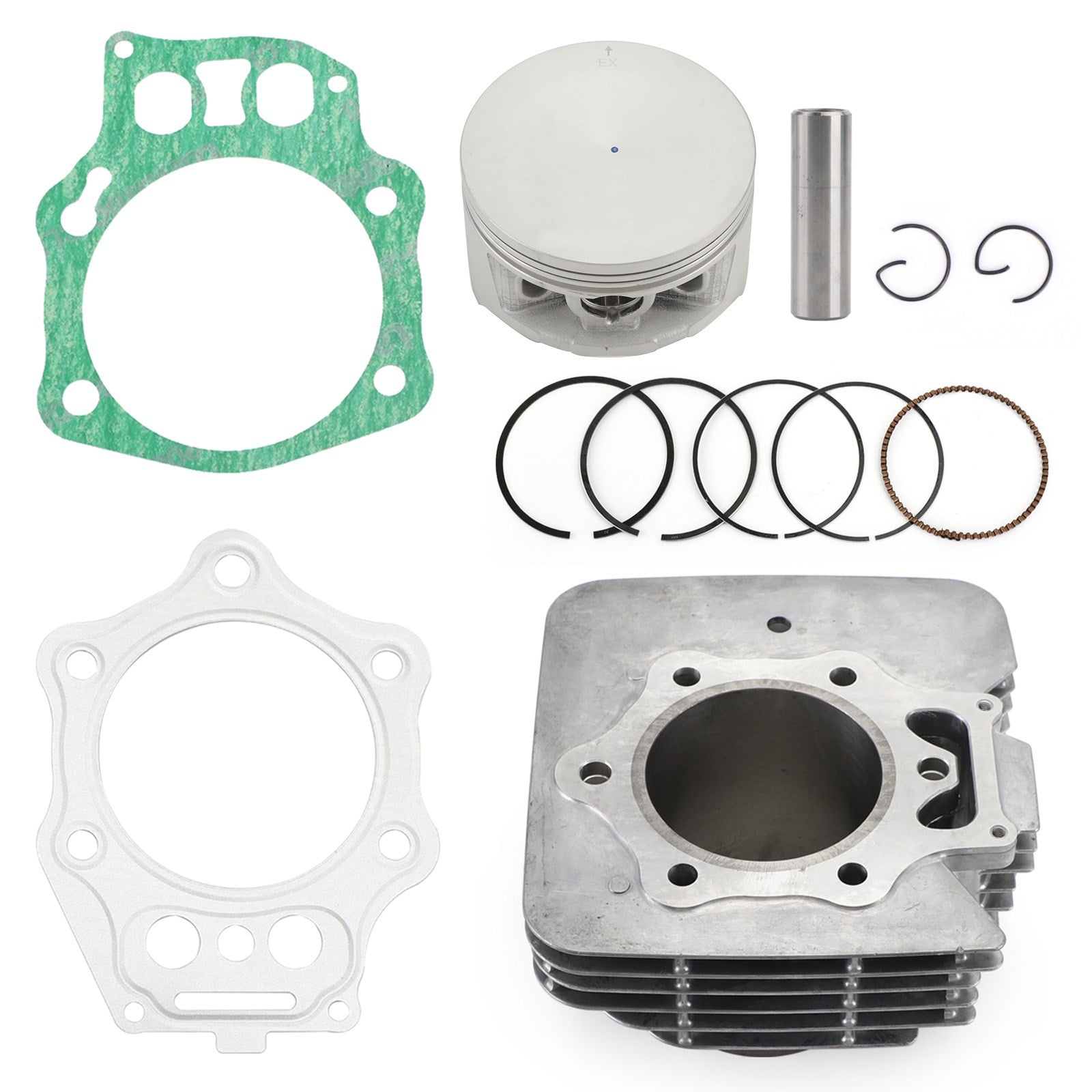 1998-2004 Honda Foreman 450 ES S FE FM Cylindre Cruche Segments de Piston Joint Kit d'extrémité supérieure