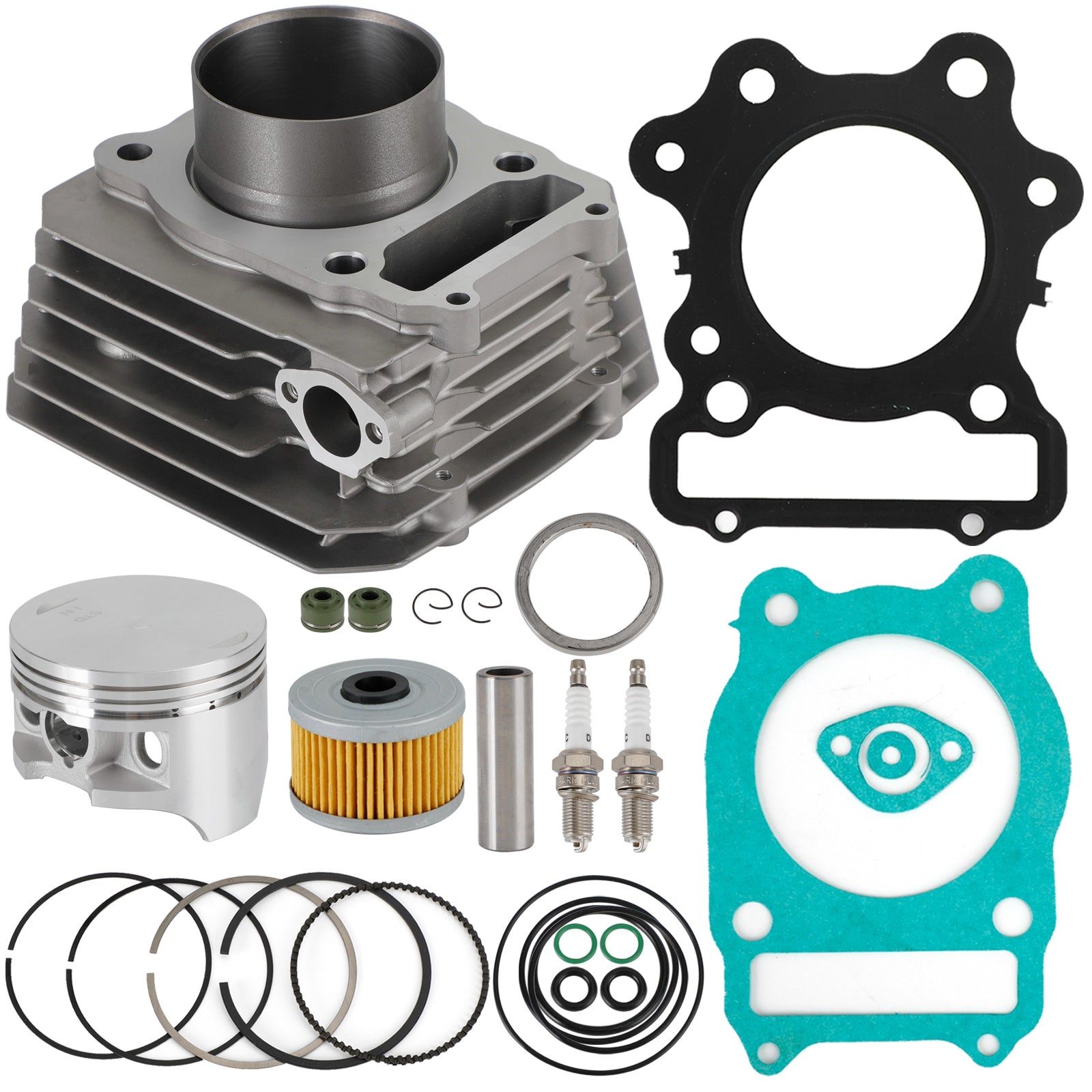 Cylinder Piston Top End Gasket Kit For Honda TRX300 Fourtrax FW 4x4 2x4 88-2000 Generic