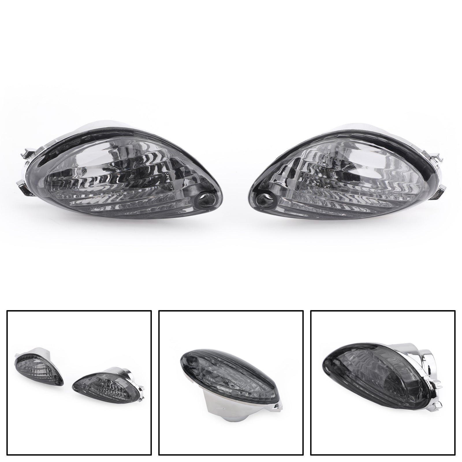 Rear Turn Signals Lens For Suzuki Hayabusa GSXR1300 2008-2012 Smoke Generic