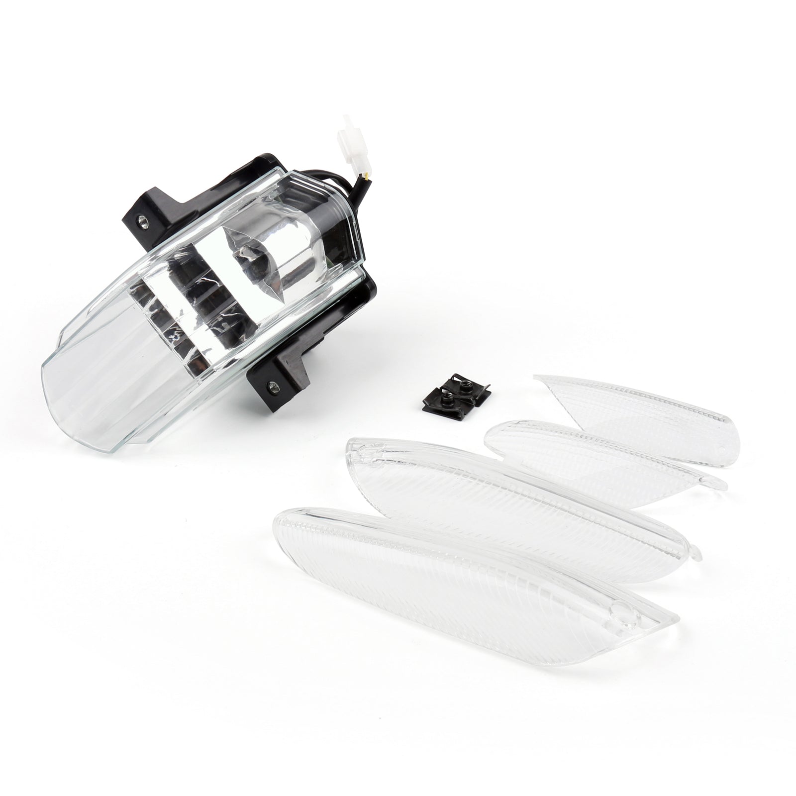 Luz trasera LED transparente con intermitentes aptas para Aprilia RSVR Factory RSV1000