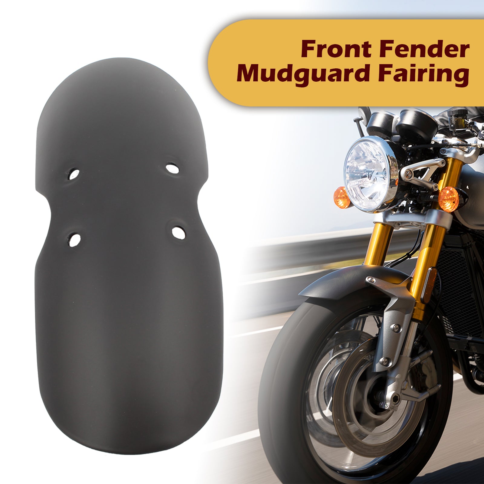 Front Fender Mudguard For Bonneville T100 Scrambler Thruxton 2001-2016 Generic