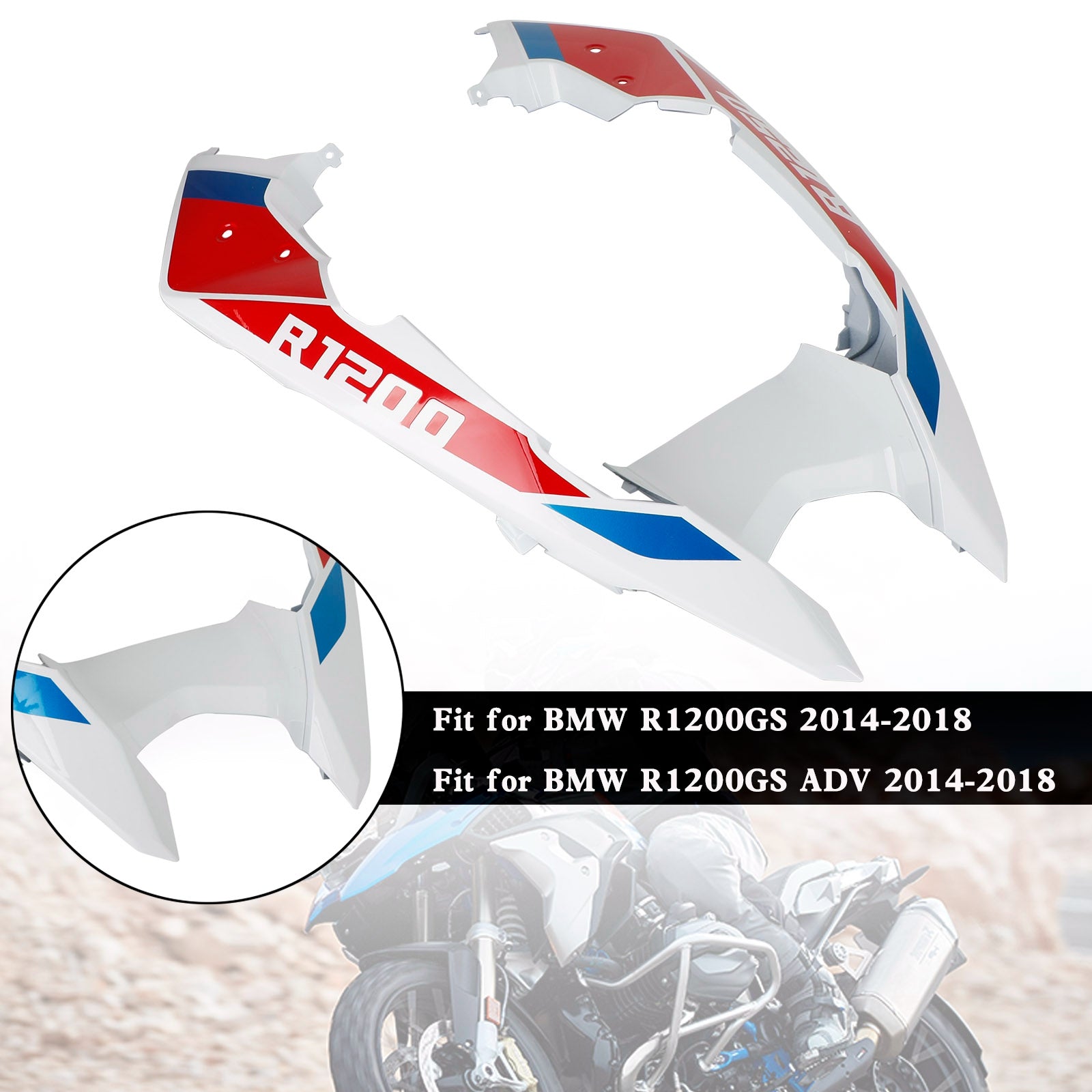 Front Nose Fairing Beak Fender Cover For BMW R1200GS / ADV 2014-2018