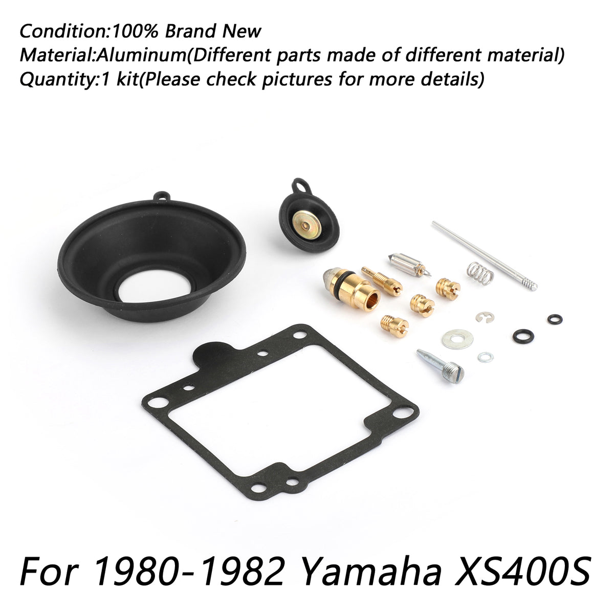 Kit di ricostruzione riparazione carburatore Yamaha adatto per Yamaha XS400S 1980-1982
