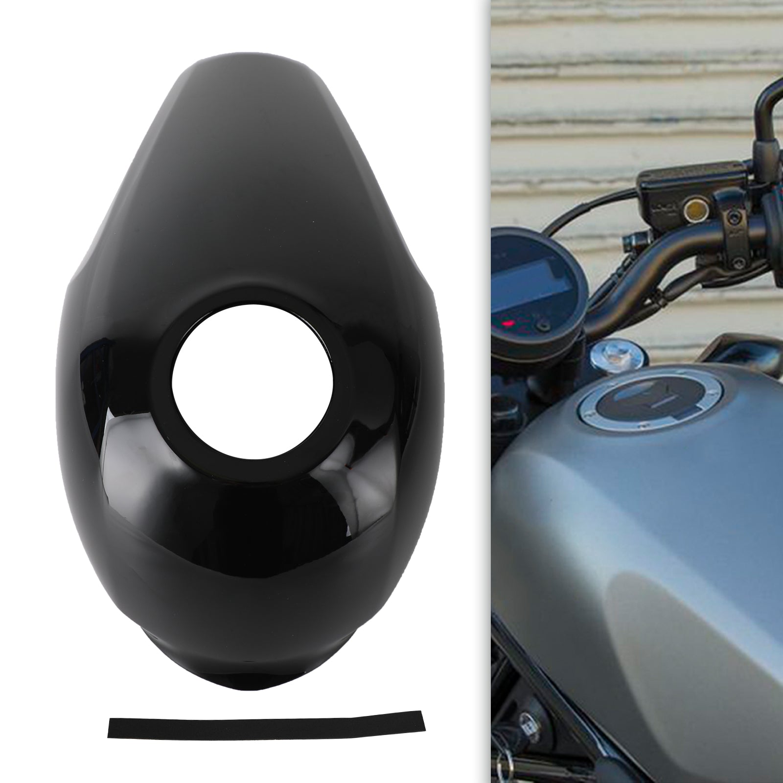 Capot de carénage de garniture de couvercle de réservoir de gaz pour Honda Rebel CMX300 CMX500 2017-2022 générique