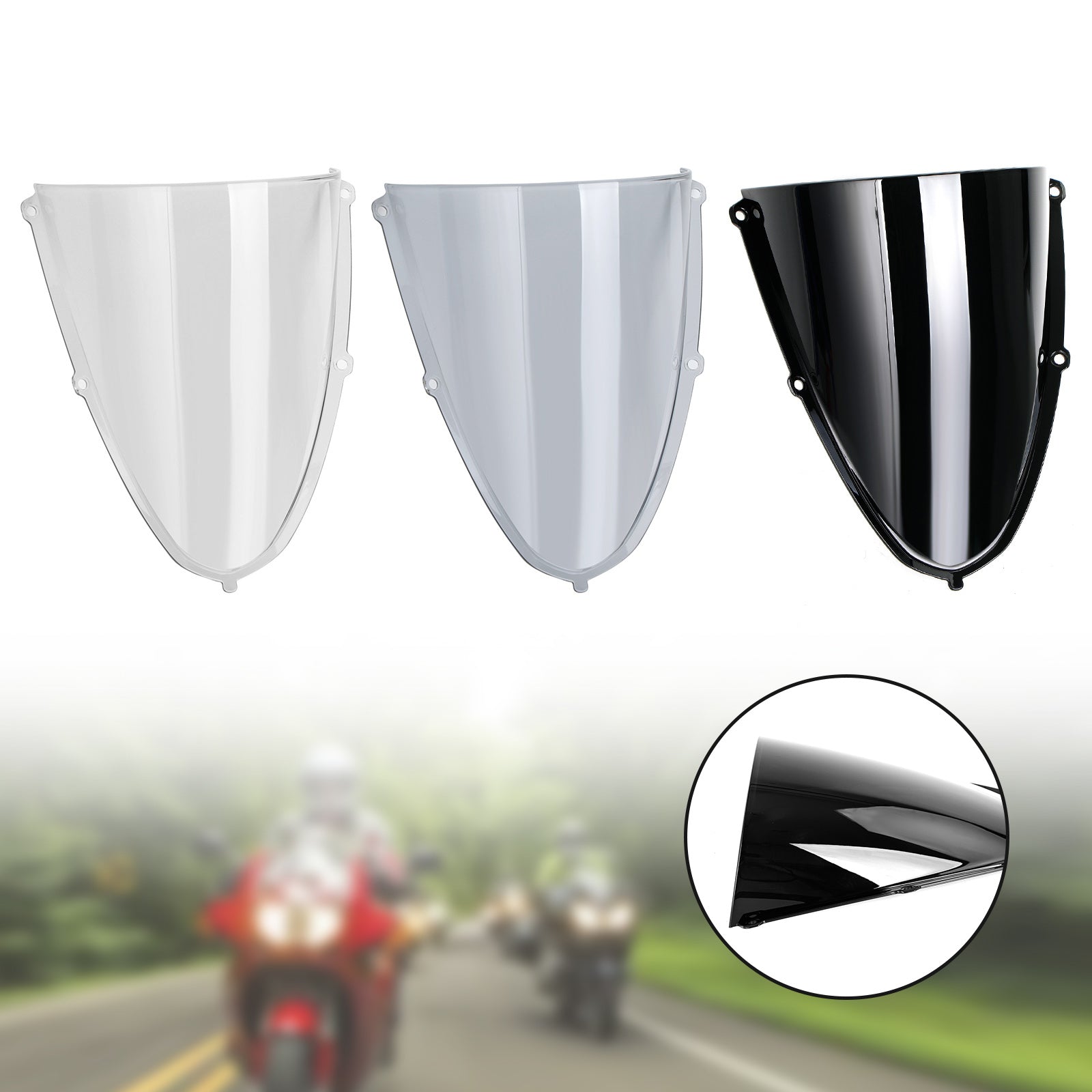 ABS Motorcycle Windshield WindScreen fit for Aprilia RS660 2020-2022 Generic