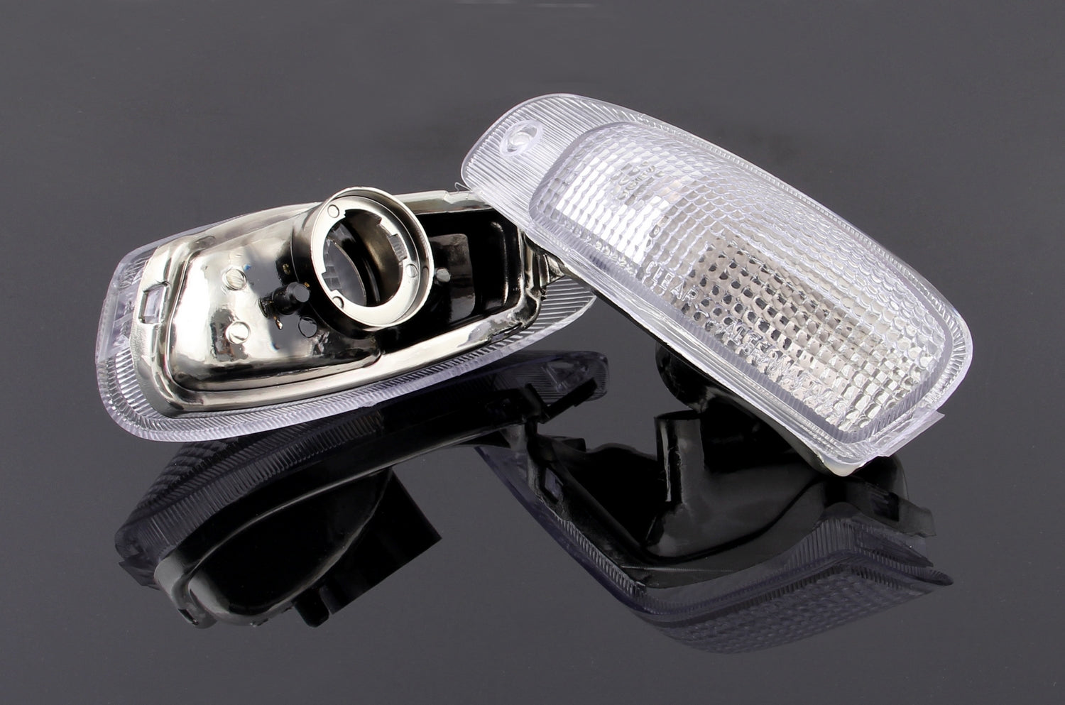 Front Turn Signals Lens For Kawasaki ZZR600 ZX600E 1994-2004 Clear