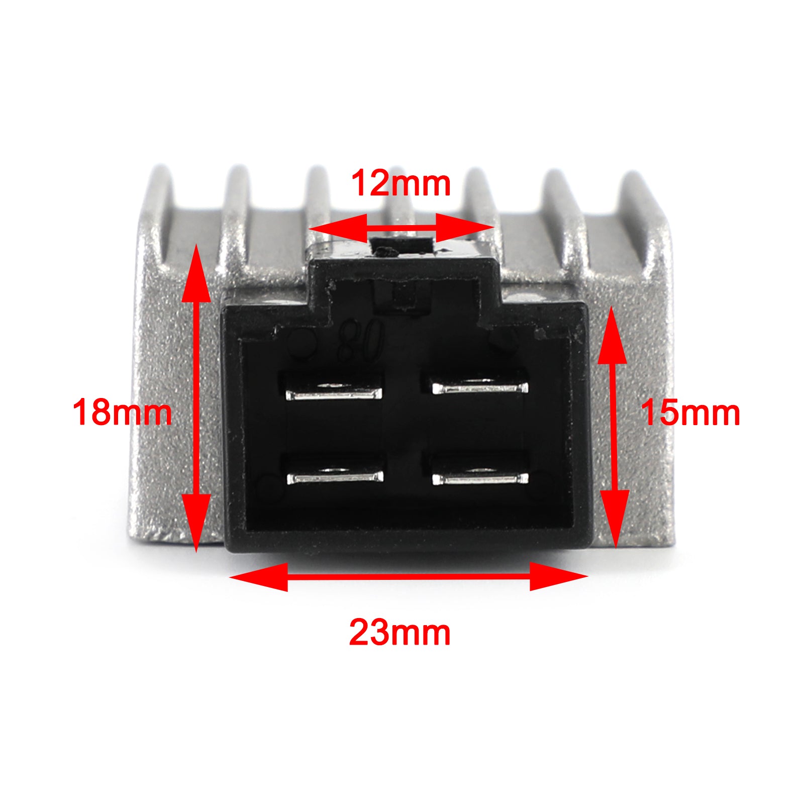 Rectificador regulador de voltaje de 12v y 4 pines para GY6 QMB139 50cc-150cc Scooter ciclomotor ATV genérico