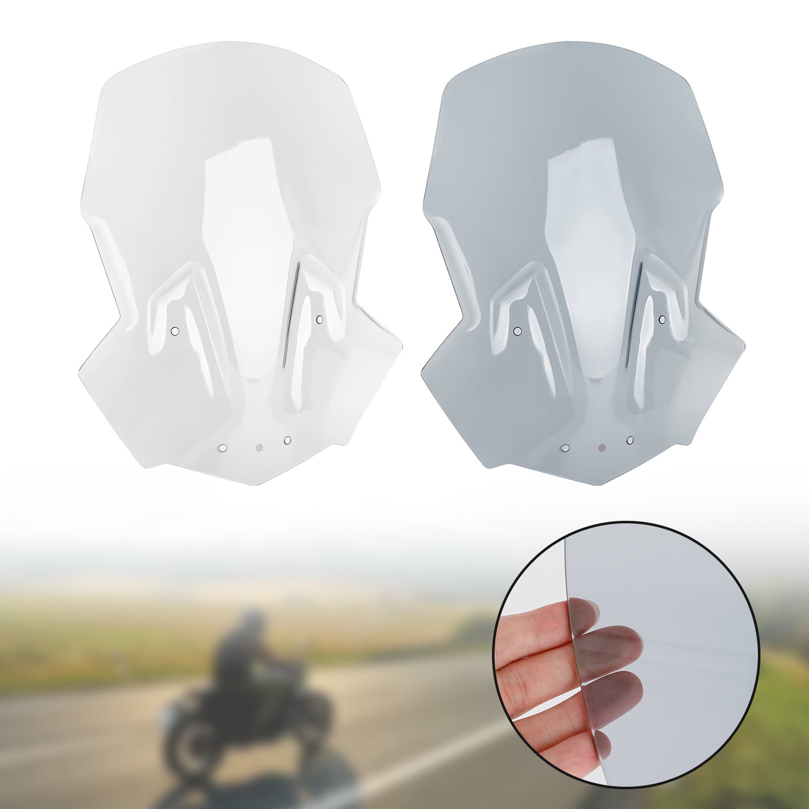 Windshield WindScreen fit for TRIUMPH Tiger 800 XC/XR/XRX/XRT/XCX/XCA 2018-2021 Generic