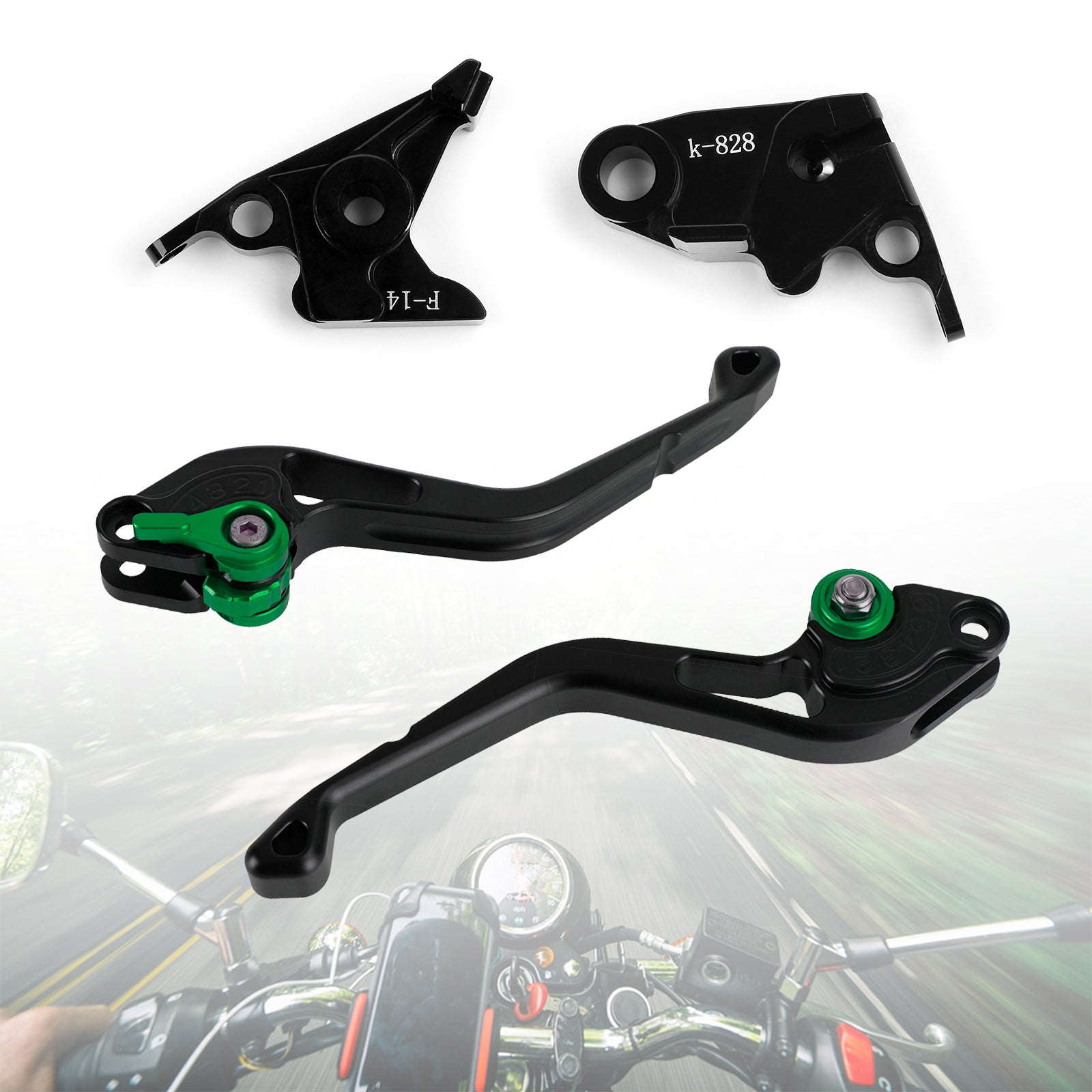 NUOVA leva freno frizione corta adatta per Kawasaki ZZR600 ZX6R ZX9R ZX10R Z1000