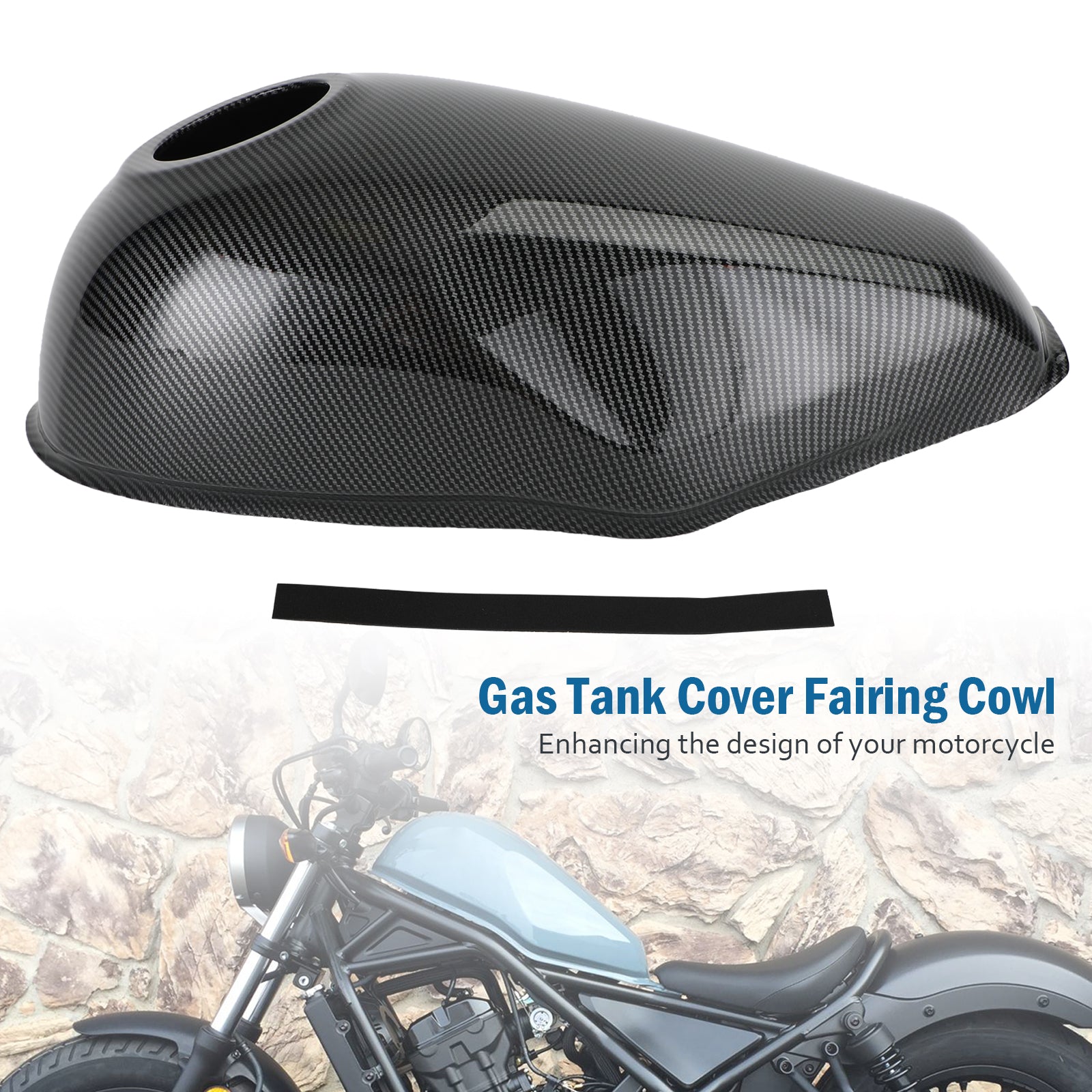 Gas Tank Cover Trim Fairing Cowl for Honda Rebel CMX300 CMX500 2017-2022 Generic