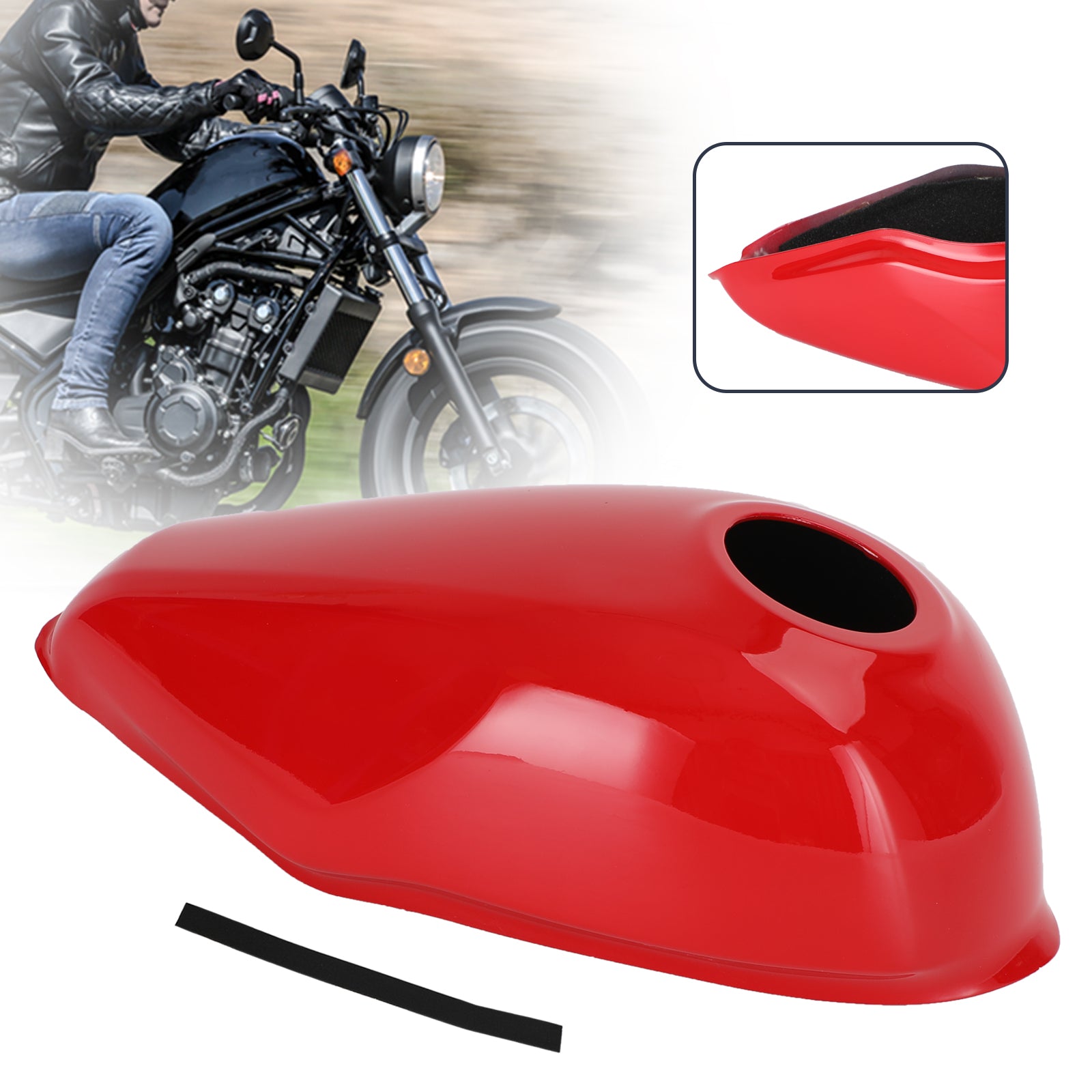 Capot de carénage de garniture de couvercle de réservoir de gaz pour Honda Rebel CMX300 CMX500 2017-2022 générique