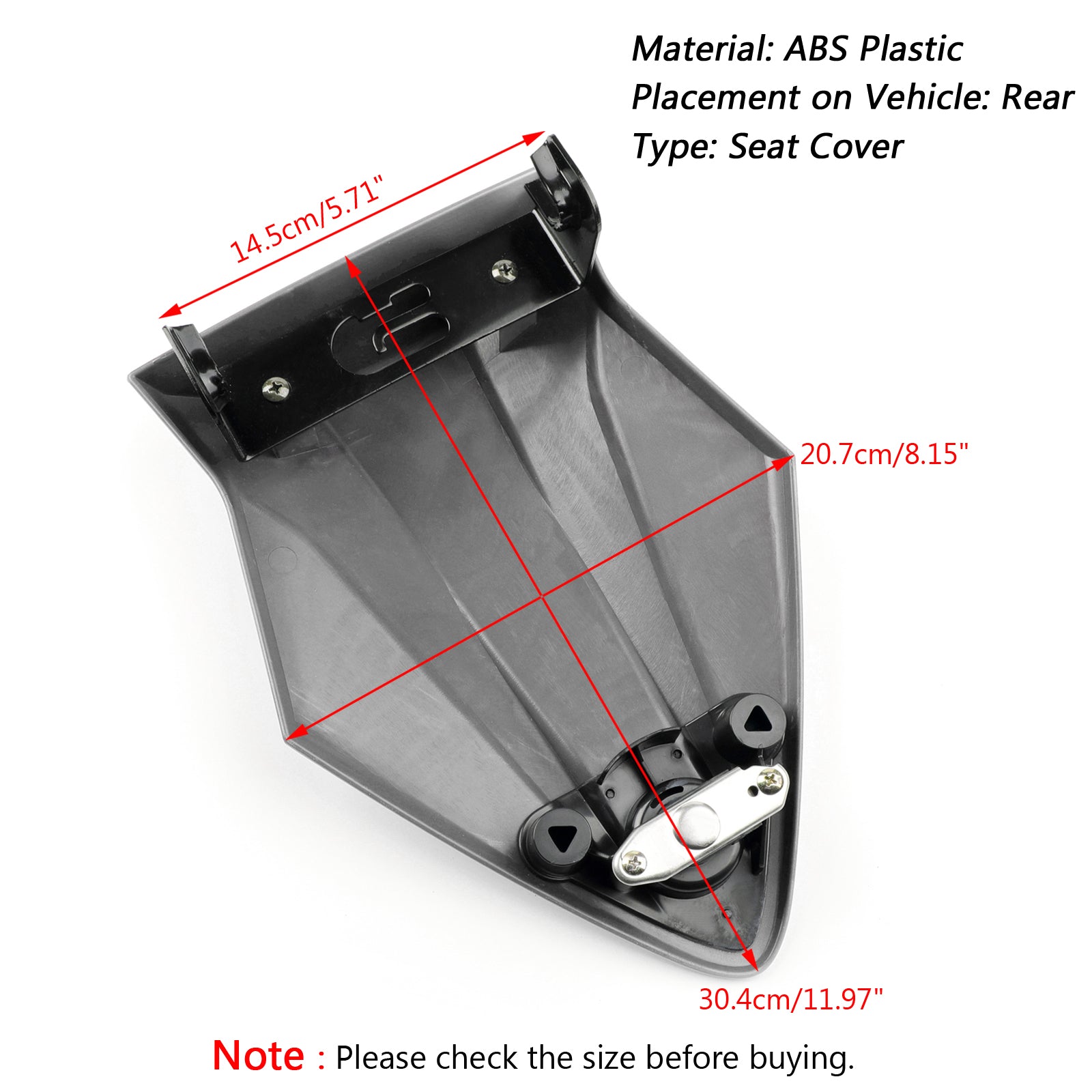 BMW S1000RR K46 2015-2018 ホワイト ABS プラスチック助手席後部シート カウル カバー