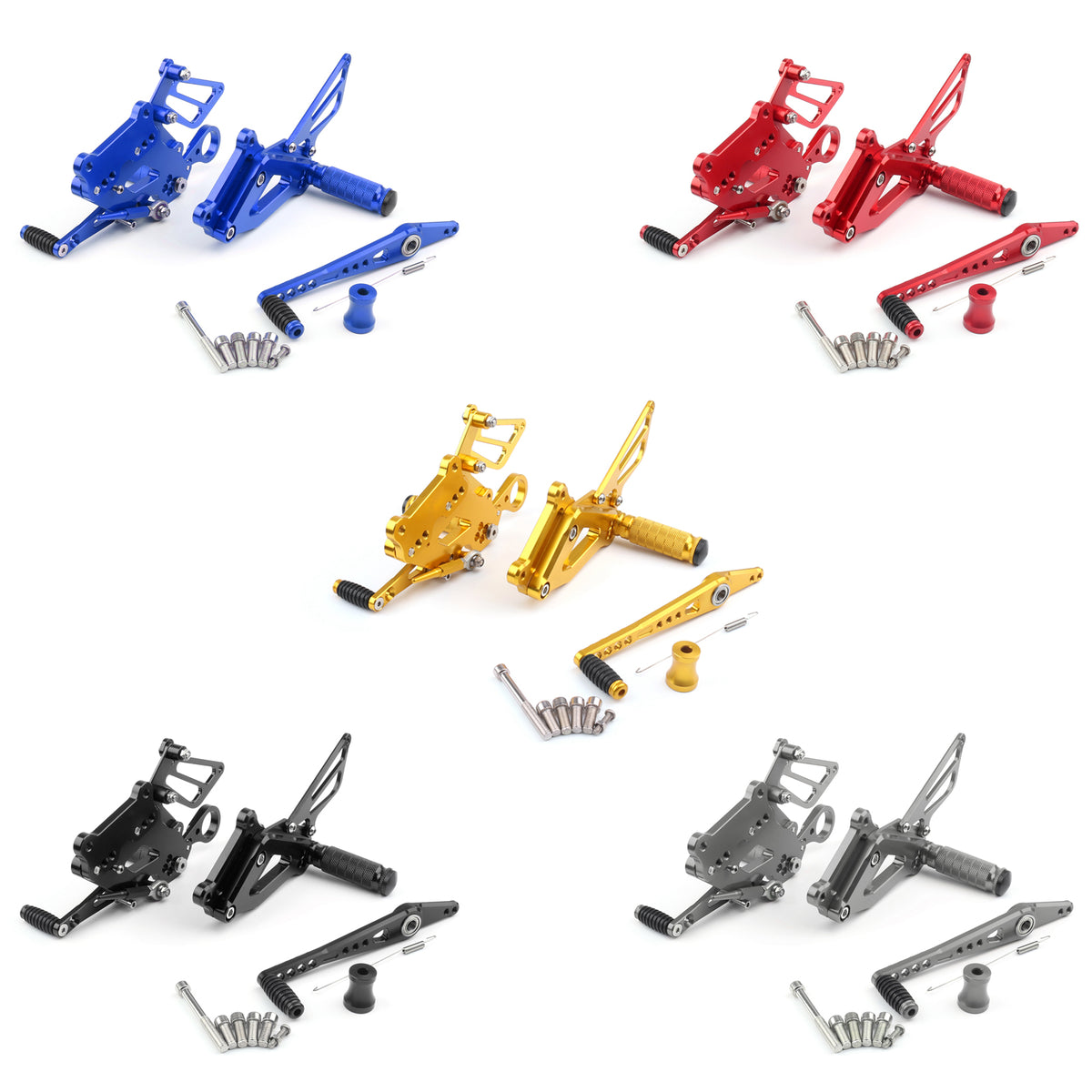15-17 BMW S1000RR Motorcycle CNC Footrests Rear Sets Foot Pegs