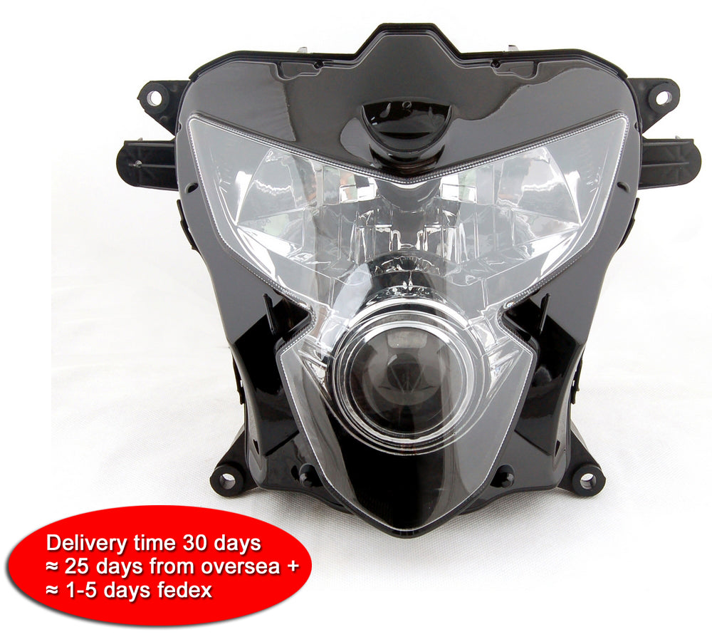 Conjunto transparente 600 para faro delantero de motor K4 (entrega en 30 días) lámpara Suzuki frontal 04-05