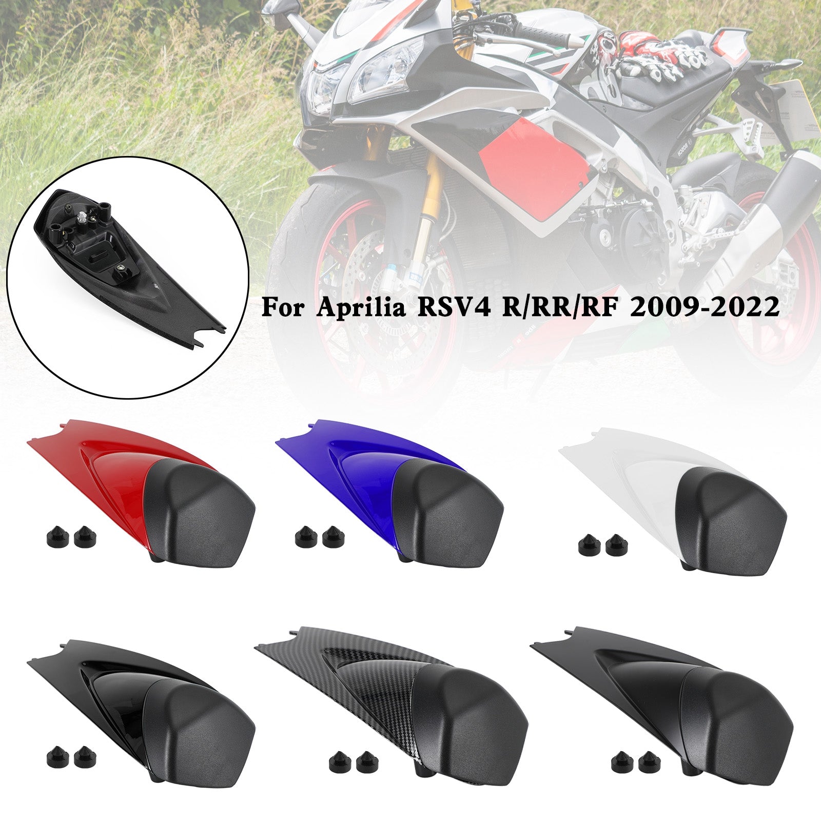 Rücksitzbezug-Verkleidungsverkleidung für Aprilia RS125 RS4 RSV4 1000 2009-2022