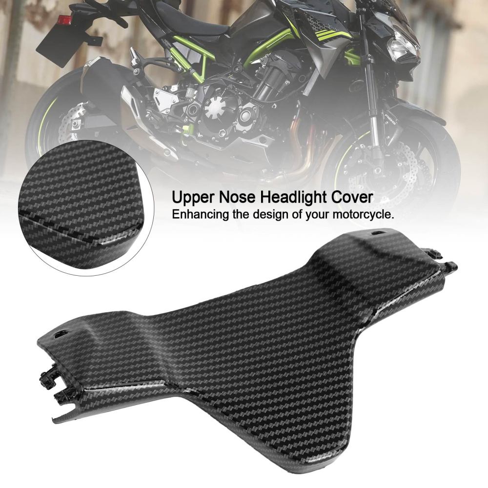 Carénage de couverture de phare avant supérieur en carbone pour KAWASAKI Z900 2020 – 2021 générique