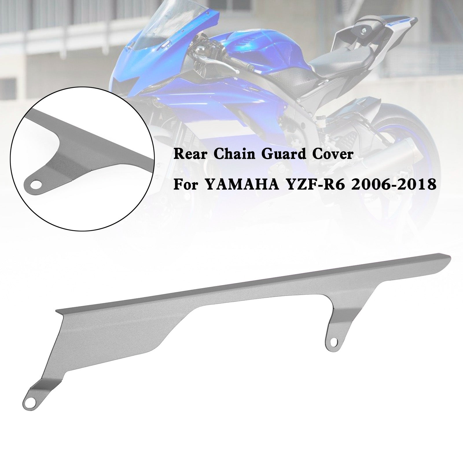 Kettenrad-Kettenschutz-Schutzabdeckung für Yamaha YZF R6 2006–2018