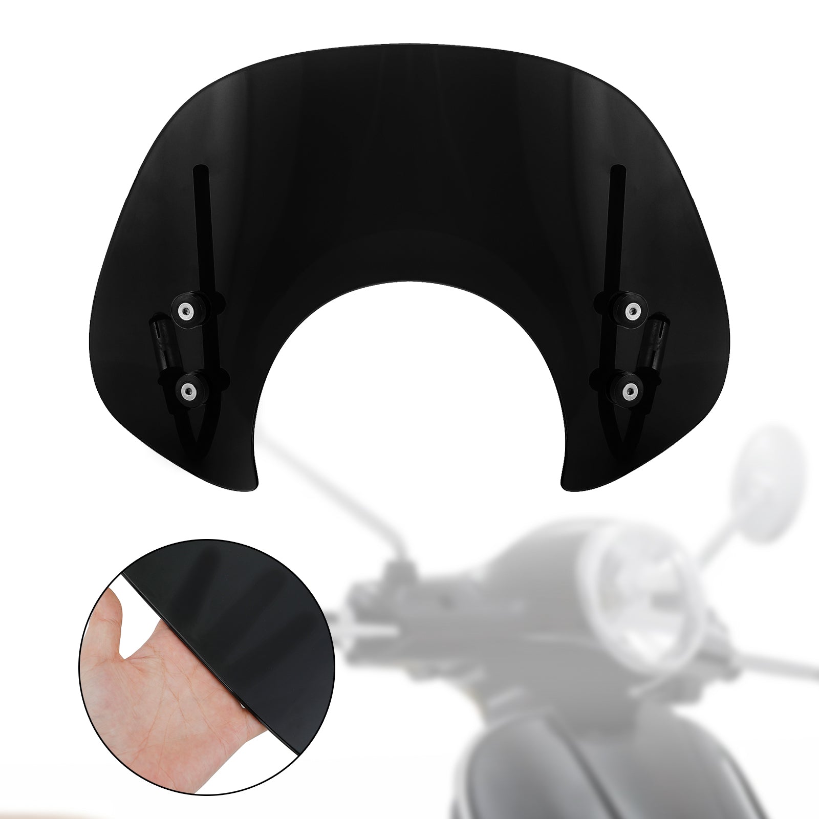 Short Windshield WindScreen fit for Vespa Primavera 150 2014-2021 Generic