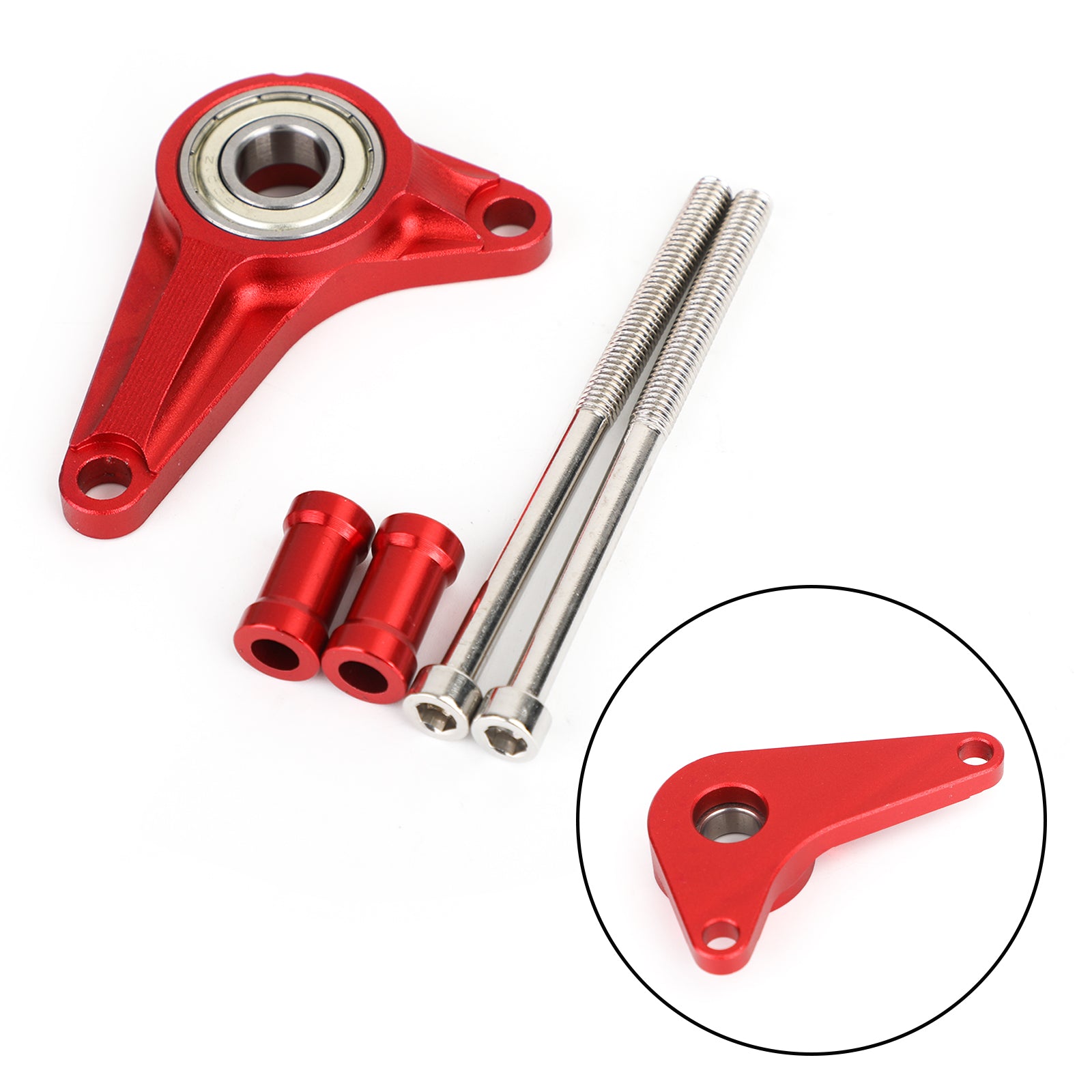 Honda MSX125 Grom 125 13-15 MSX125SF Grom 125 16-19 Shifting Gear Stabilizer w/ Mounting Bolts Red