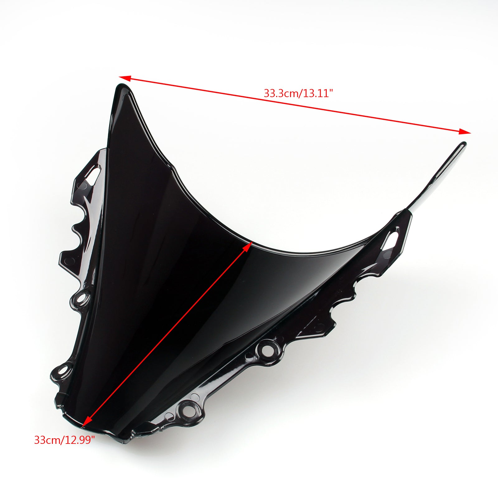 Windshield Windscreen Double Bubble For Yamaha YZF R6 600 2006-2007 Black Generic