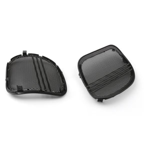 Motorcycle Tri-Line Speaker Cover Grills For Harley Road Glide FLTRX 2015-18 BK Generic