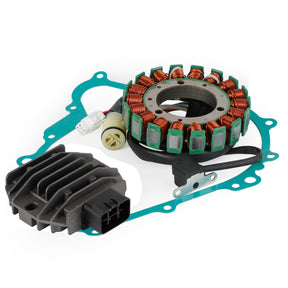 Magneto Stator + Voltage Rectifier + Gasket For Yamaha YFM400 Grizzly 400 07-08 Generic FedEx Express Shipping