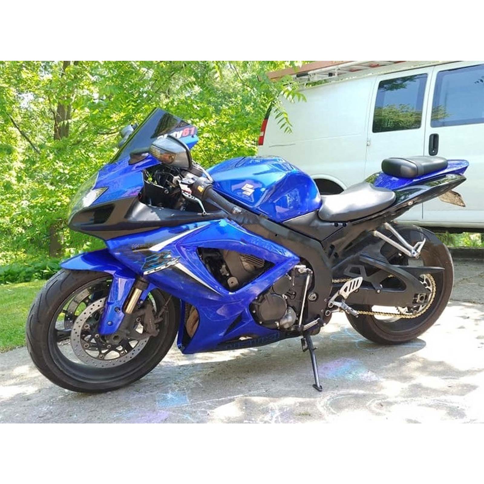 Amotopart 2006-2007 Suzuki GSXR 600/750 Blue&Black Style6 Fairing Kit