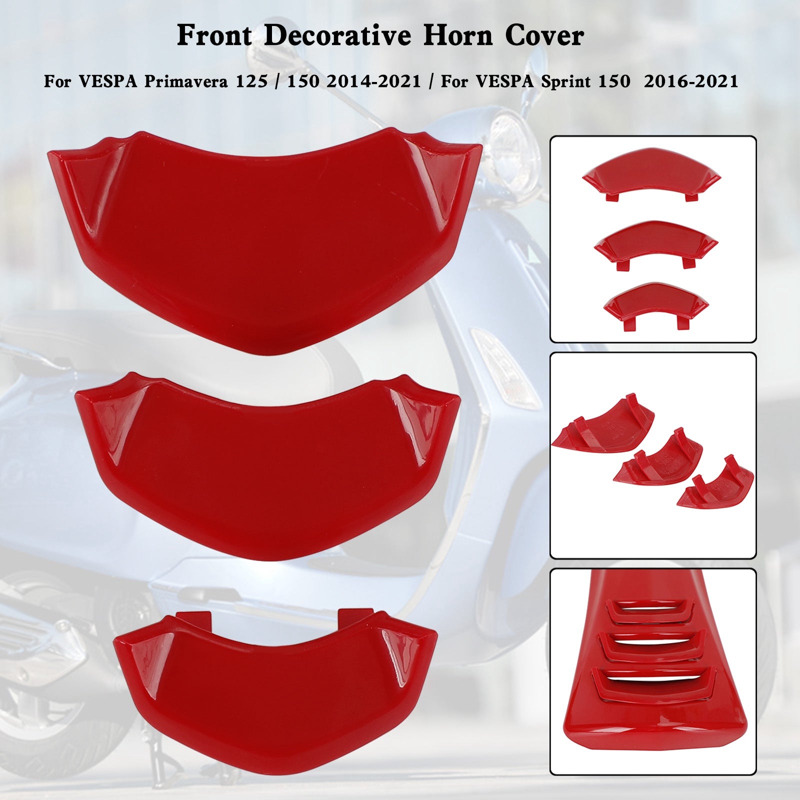 Copri clacson decorativo anteriore per VESPA Sprint Primavera 125/150 2014-2021