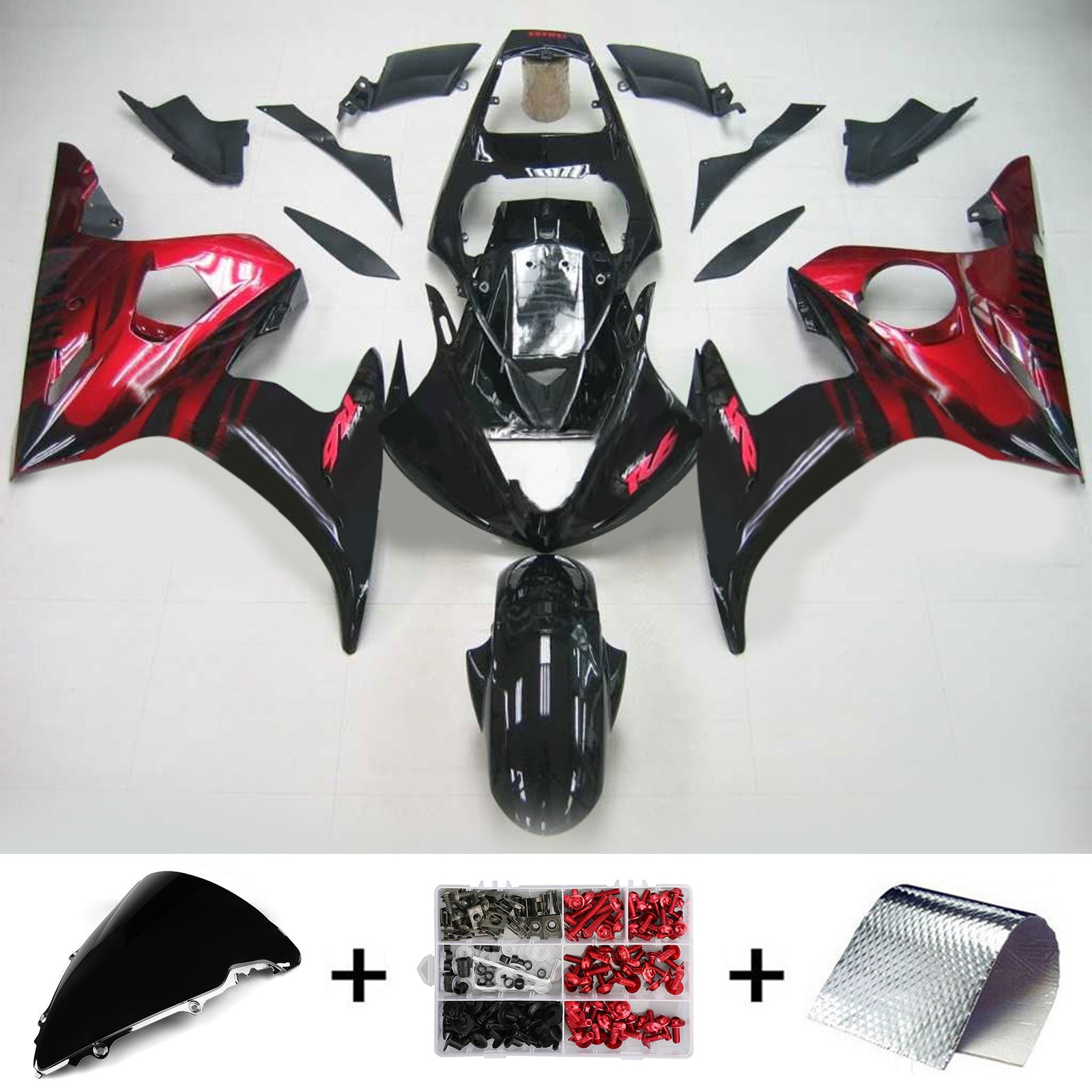 Injection Fairing Kit Bodywork Plastic ABS fit For Yamaha 2003-2004 YZF 600 R6 & 2006-2009 YZF R6S