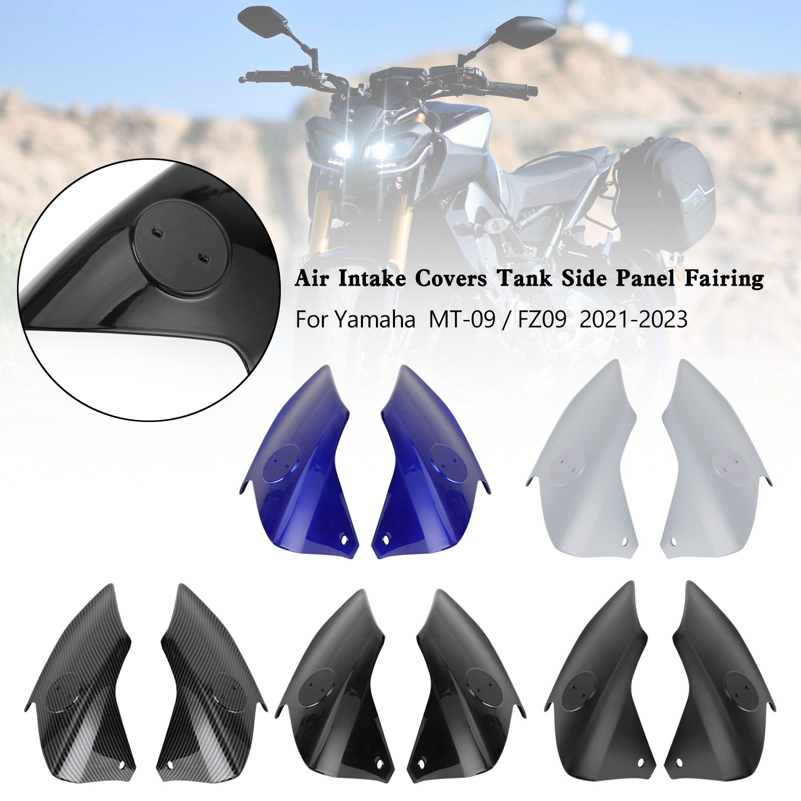 21-23 Yamaha MT-09 / FZ09 Air Intake Covers Tank Side Panel Fairing