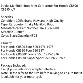 Carburetor Intake Manifold Boots 16211-323-000 For Honda CB500 K/F Four 550