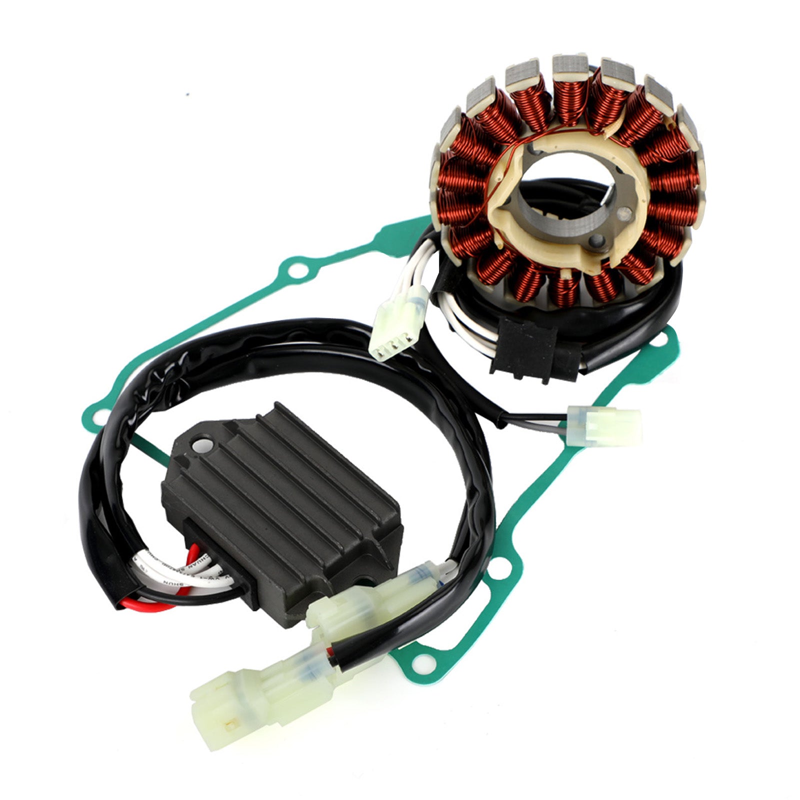 Magneto-Stator + Spannungsgleichrichter + Dichtung für Yamaha WR450F WR 450 F 2012–2015, allgemeiner Fedex-Express-Versand