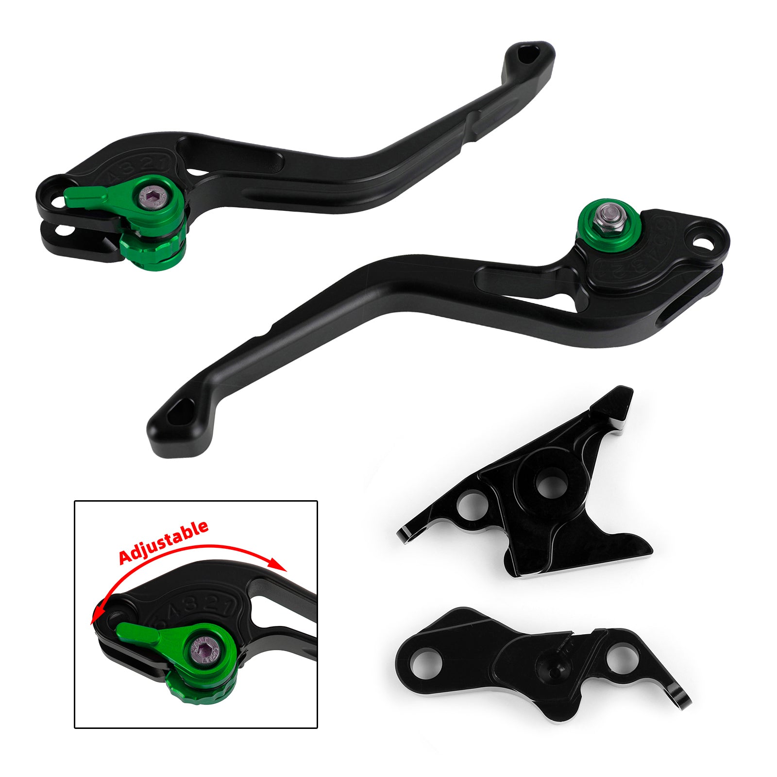 Nouveau levier de frein d'embrayage court adapté pour Hyosung GT250R 06-2010 GT650R 2006-2009