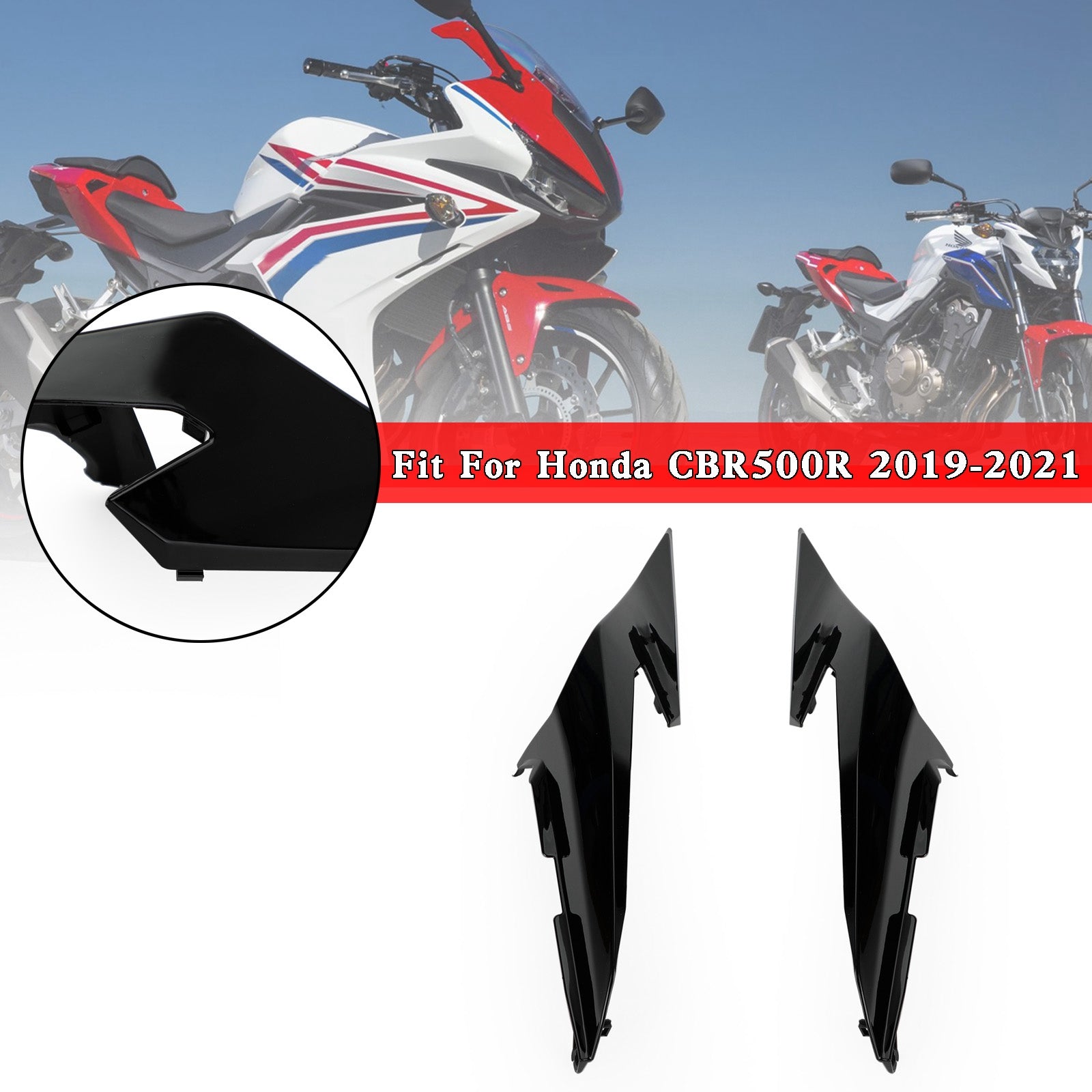 Rear Upper Tail Side Cover Fairing Cowl For Honda CBR500R 2019-2021 Generic