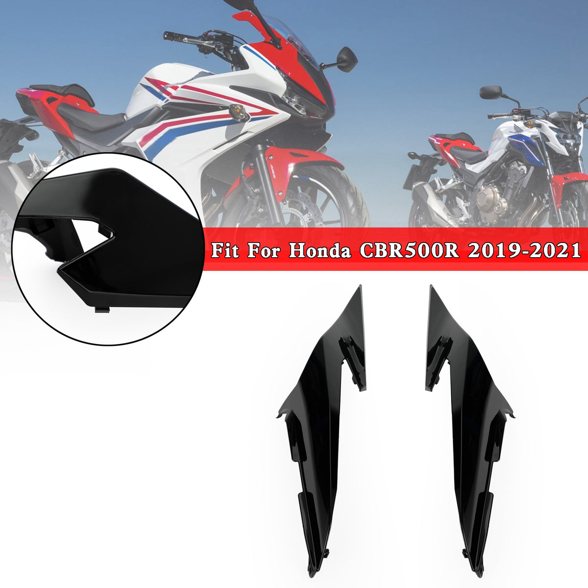 Verkleidungsverkleidung für die hintere obere Heckseite für Honda CBR500R 2019–2021