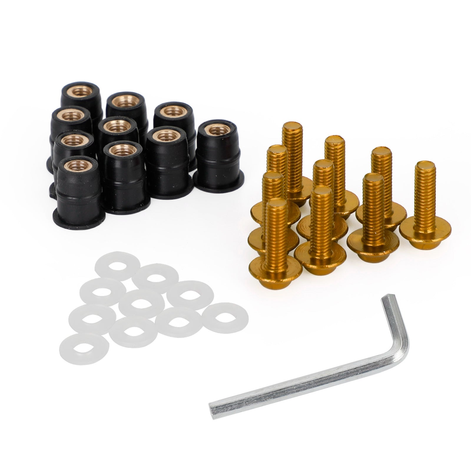 オートバイ ウインドスクリーン シールド アルミ M5x16mm ネジ ボルト