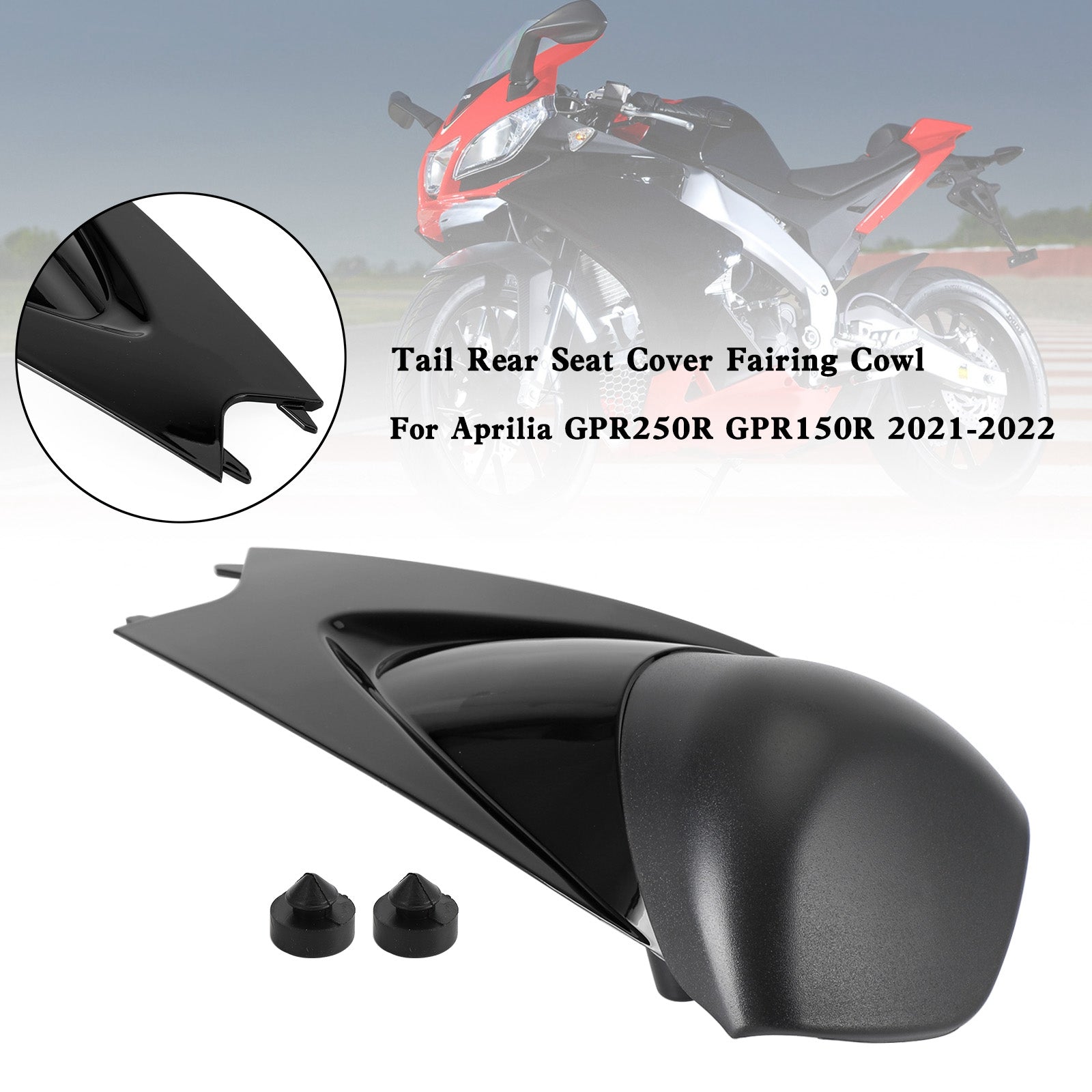 Coda Coprisedile posteriore Carenatura Cowl per Aprilia GPR250R GPR150R 2021-2022