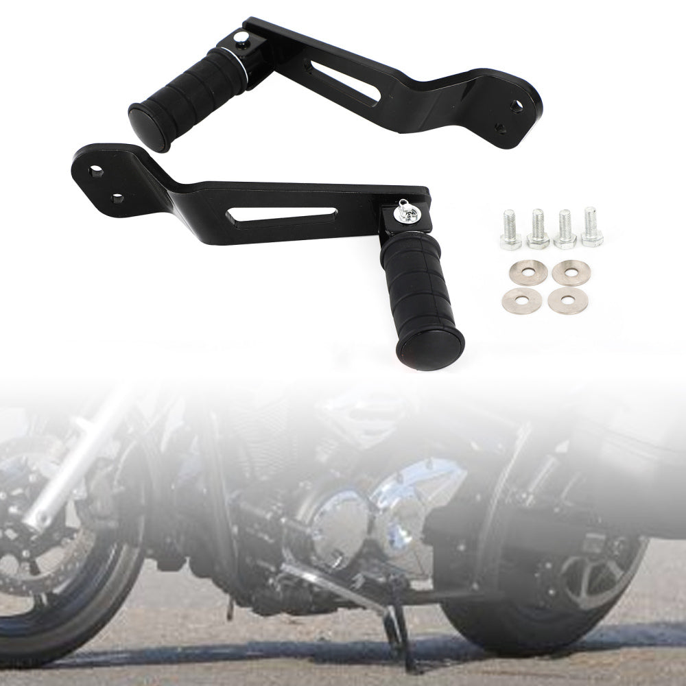 Repose-pieds noirs pour passager arrière, pour Yamaha Bolt XVS950 XVS950R-Spec 2014 – 2020 générique