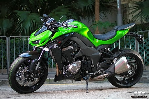 Amotopart Kawasaki 2014–2017 Z1000 grünes Verkleidungsset