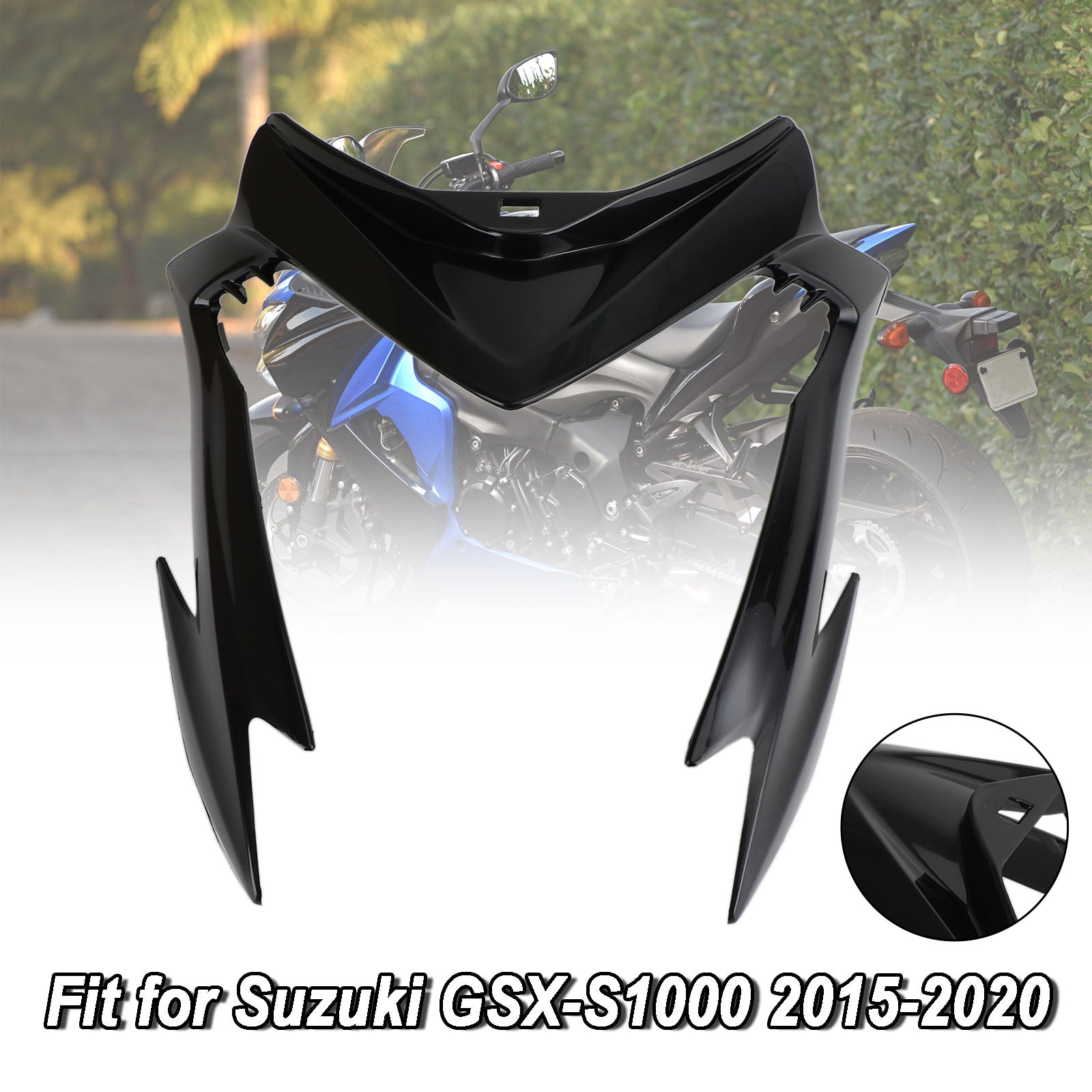 Unlackierte vordere Scheinwerferabdeckung für Suzuki GSX-S 1000 2015–2020