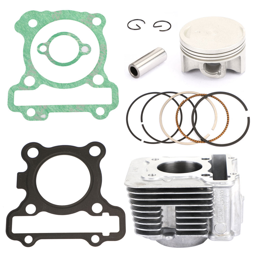Cylinder Piston Gasket Top End Kit 52.4mm Fit for Yamaha MIO M3 / MIO i 125 Generic