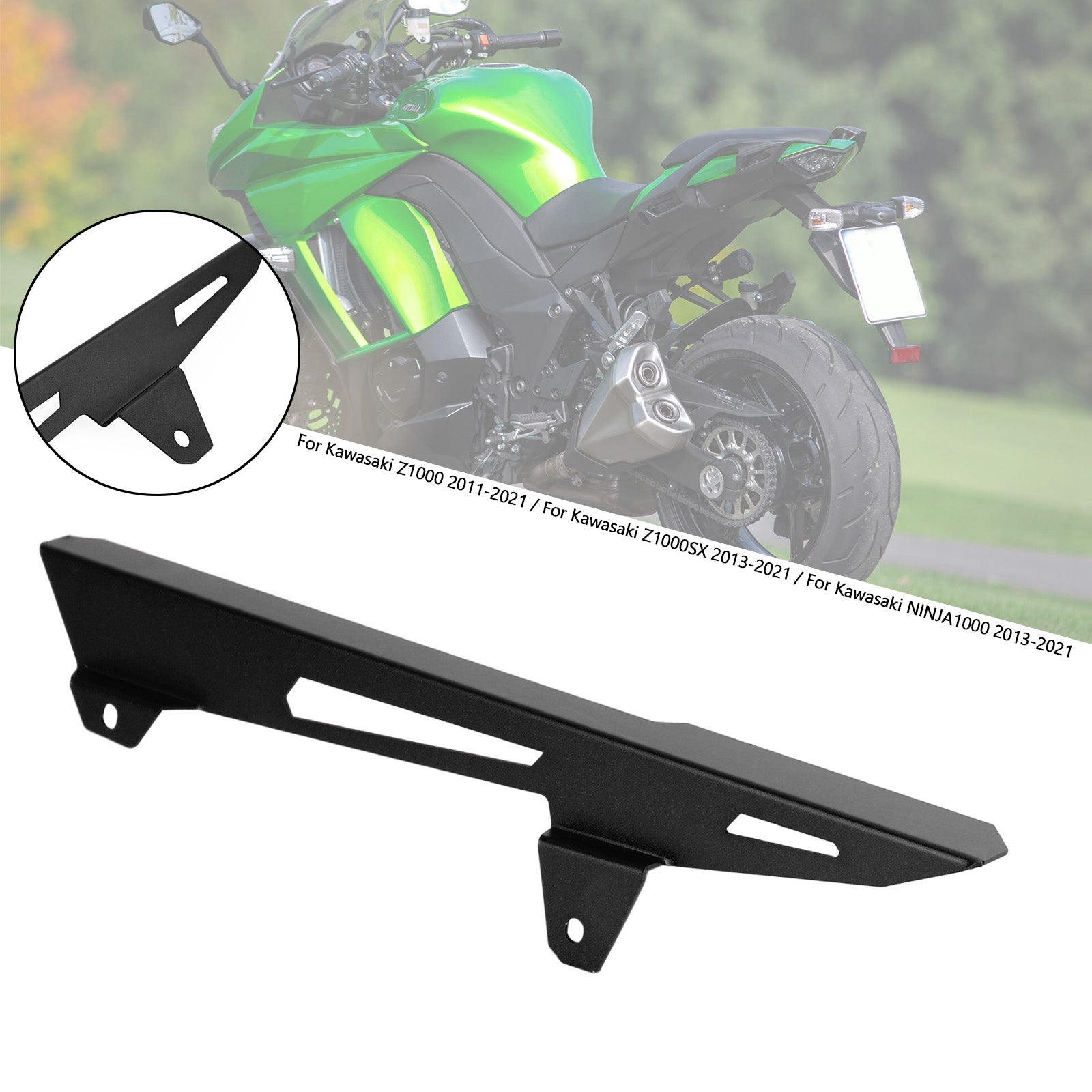 Couvercle de protection de chaîne de pignon pour Kawasaki Z1000SX NINJA 1000 Z1000 11-21